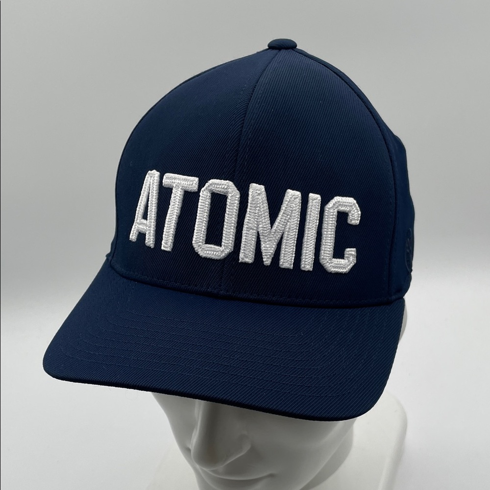 NWT Atomic G/Fore Navy Blue SnapBack Golf Cap Flexfit 110 Adjustable Hat - Picture 6 of 13